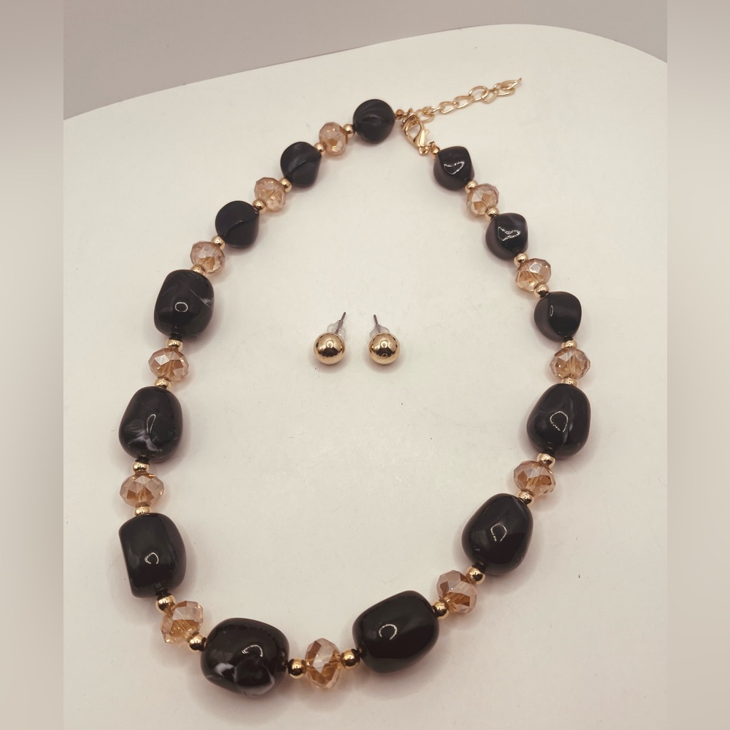 Set Necklace And Earrings For Women Acrylic Design